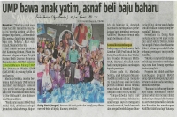 Berita Harian: UMP bawa anak yatim, asnaf beli baju baharu 